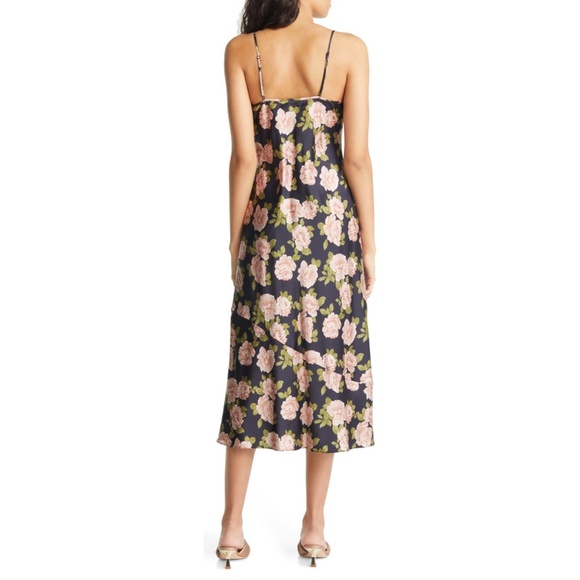 NEW Reformation Alisal Silk Dress Rosalia Small - Picture 5 of 14